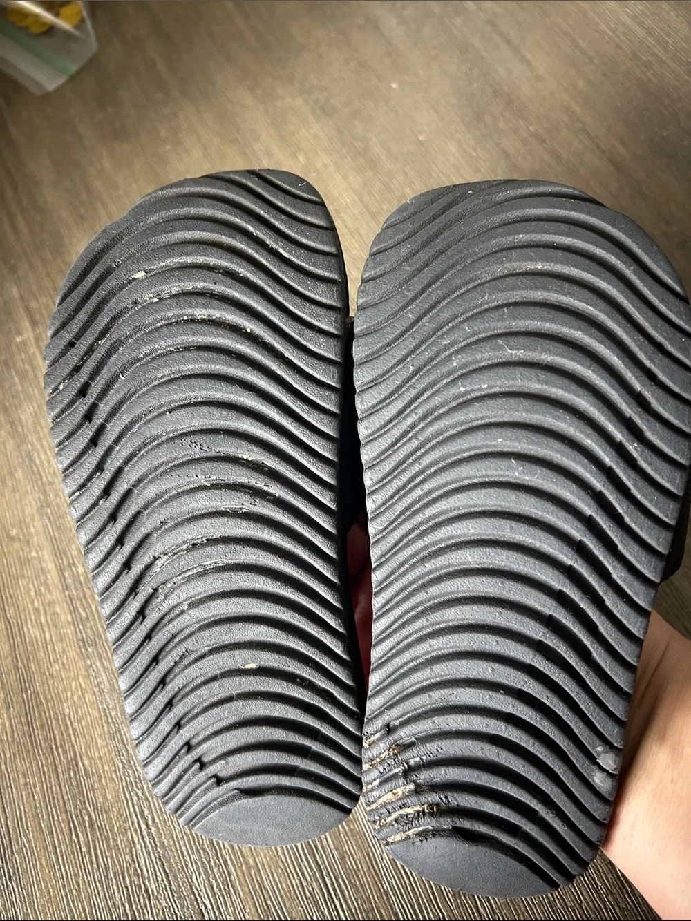 Nike Kids Hot Pink and Black Slide Sandals, Sz. 11C.